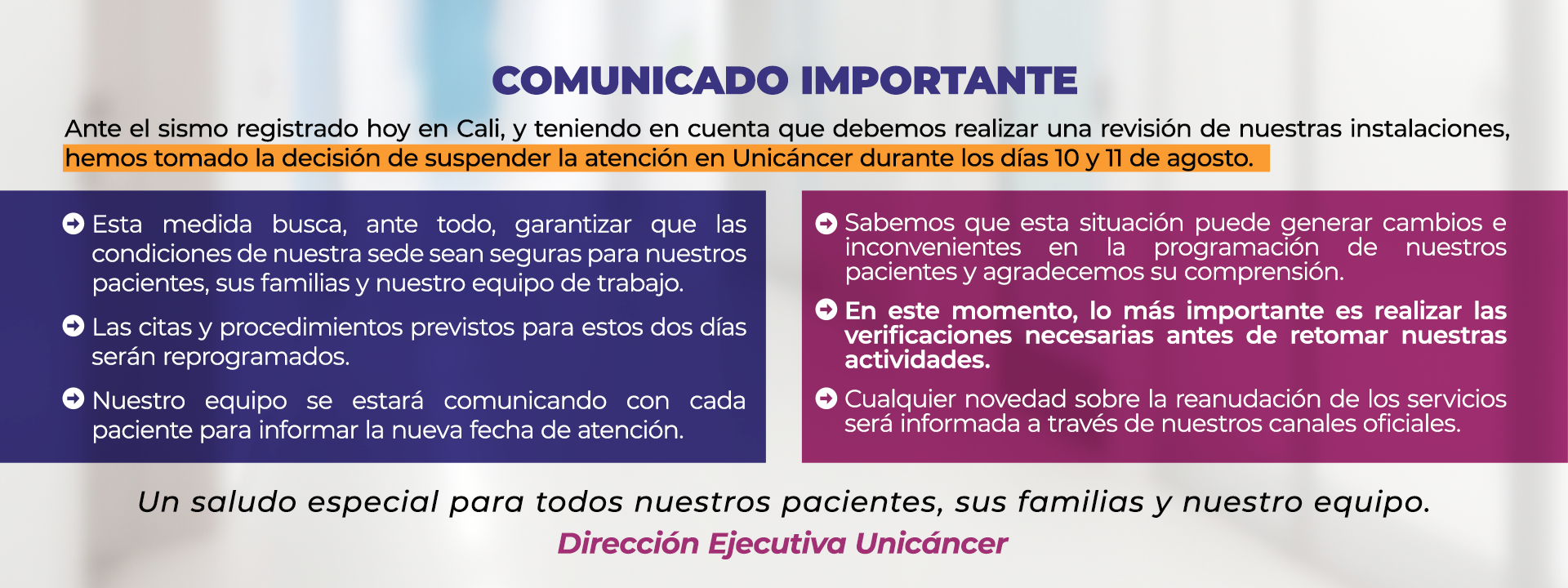 comunicado web